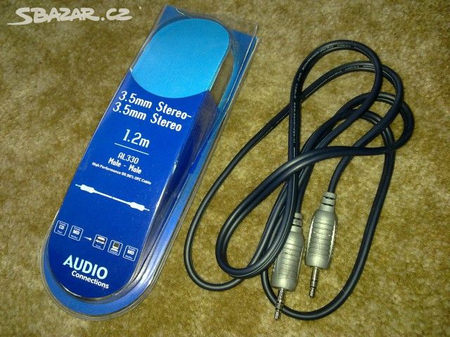 Audio kabel 2x jack M 3,5mm Stereo 1,2m