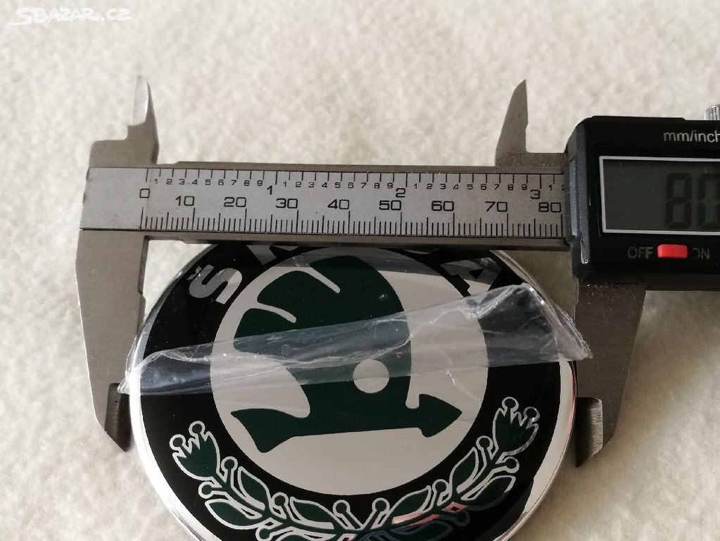 Nový znak, zelené logo na kapotu kufr Škoda 80mm - Uherské ...
