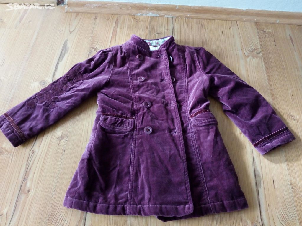 Dětský kabátek podzimní/jarní fialový 110