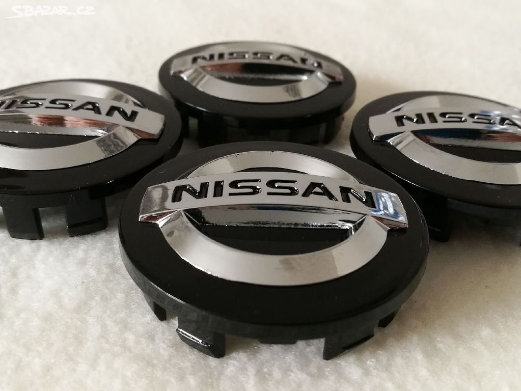 Středové krytky loga alu kol nové Nissan 54mm