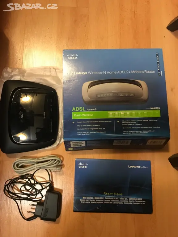 Cisco Linksys WAG120N ADSL2+ modem a Wi-Fi router - Žebrák - Bazar ...