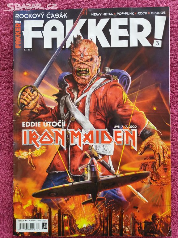 Metalový časopis FAKKER ! speciál IRON MAIDEN