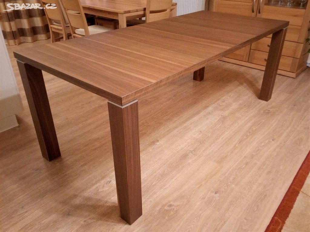 Rozkladaci Novy Stul Masiv Orech 90x160cm 45cm Plzen Sbazar Cz