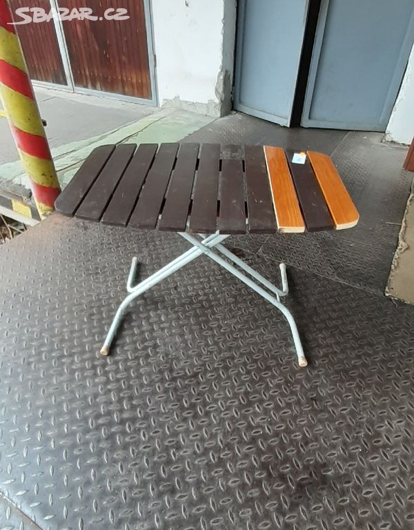 retro skladaci zahradni stul pardubice sbazar cz