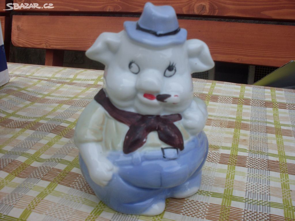 Retro porcelánové pokladničky, 100.--za kus -