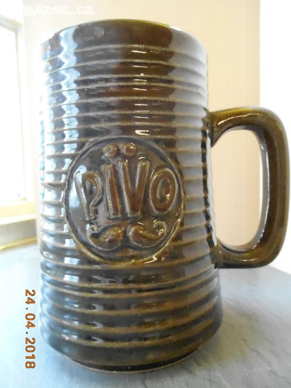Keramicky Korbel Pivo Kravsko Czechoslovakia Usti Nad Labem
