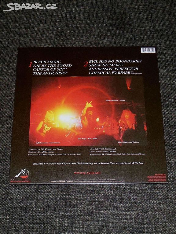 EP Slayer - Live Undead (1985) + PLAKÁT. - Most - Sbazar.cz