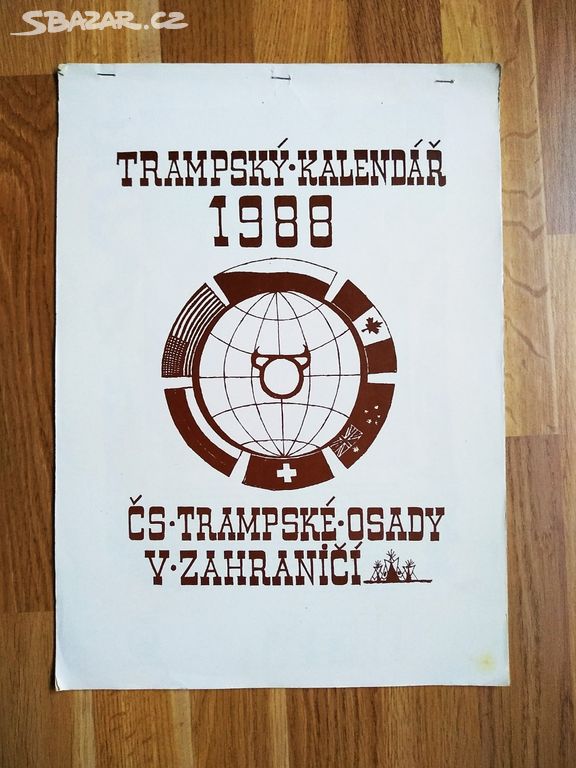 Trampský kalendář 1988. Originál. Tramping. Tramp.