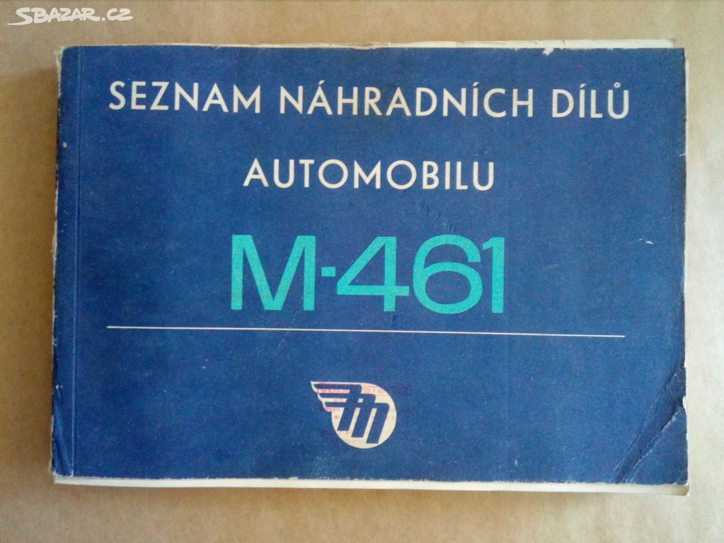 M-461 - Seznam náhradních dílů automobilu