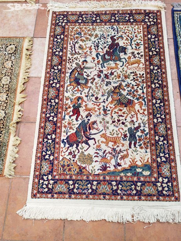 Perský koberec vlněný 140 x 82 cm