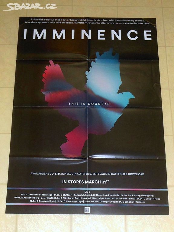 Originál plakát "Imminence - This Is Goodbye"