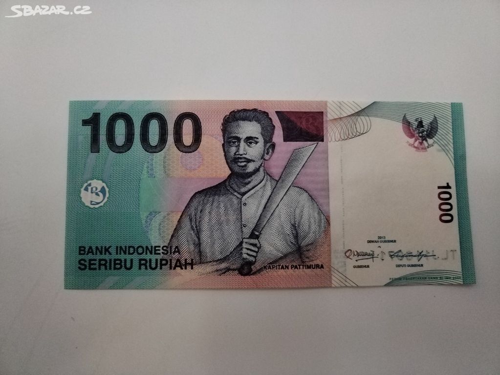 Bankovka Indonésie - 1000 Rupiah 2013 - Nizozemí