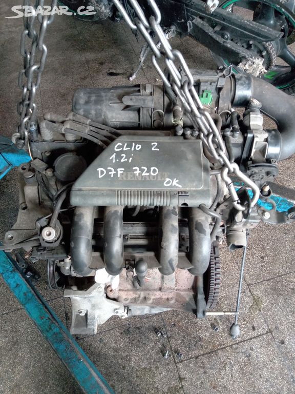 Motor Renault CLIO II 1.2i 43kW D7F 720