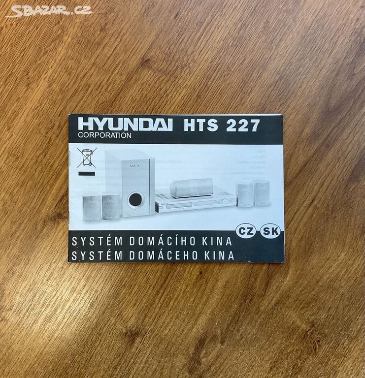 Hyundai HTS 227 - domácí kino - pouze návod