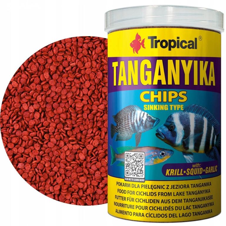 Krmivo pro rybičky Tropical Tanganyika Chips 1l