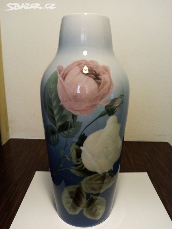 Secesní váza EICHWALD ( DUBÍ ) 1915 nádherná