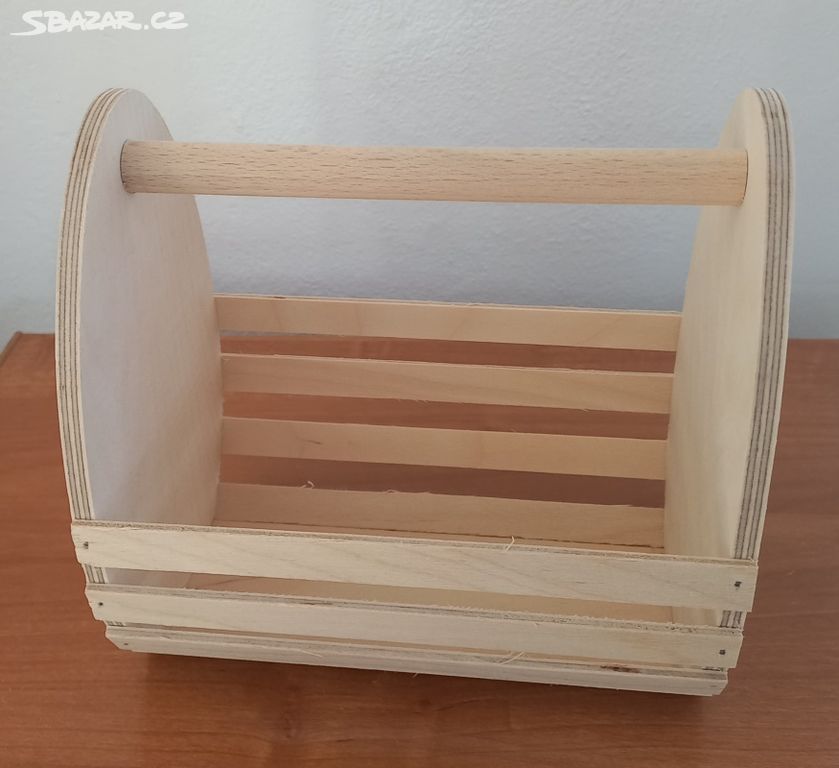 Dřevěný košík na VELIKONOČNÍ vajíčka 18x12
