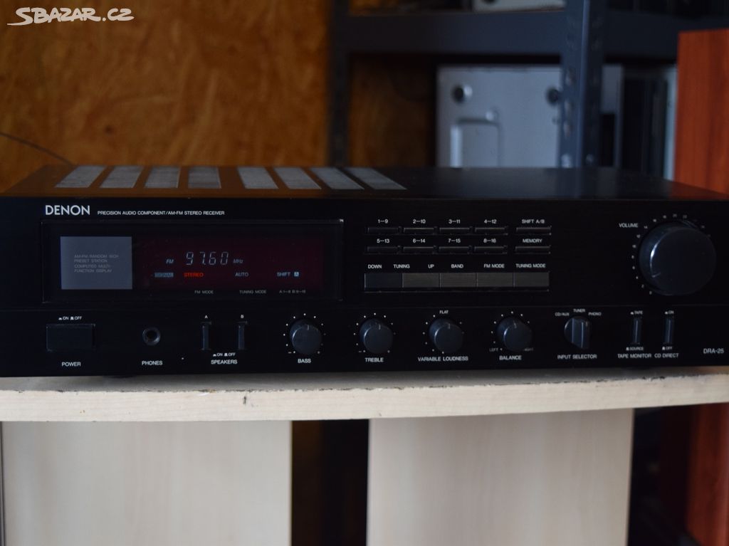 DENON DRA-25 LEVNÝ STEREO RECEIVER 3 !!