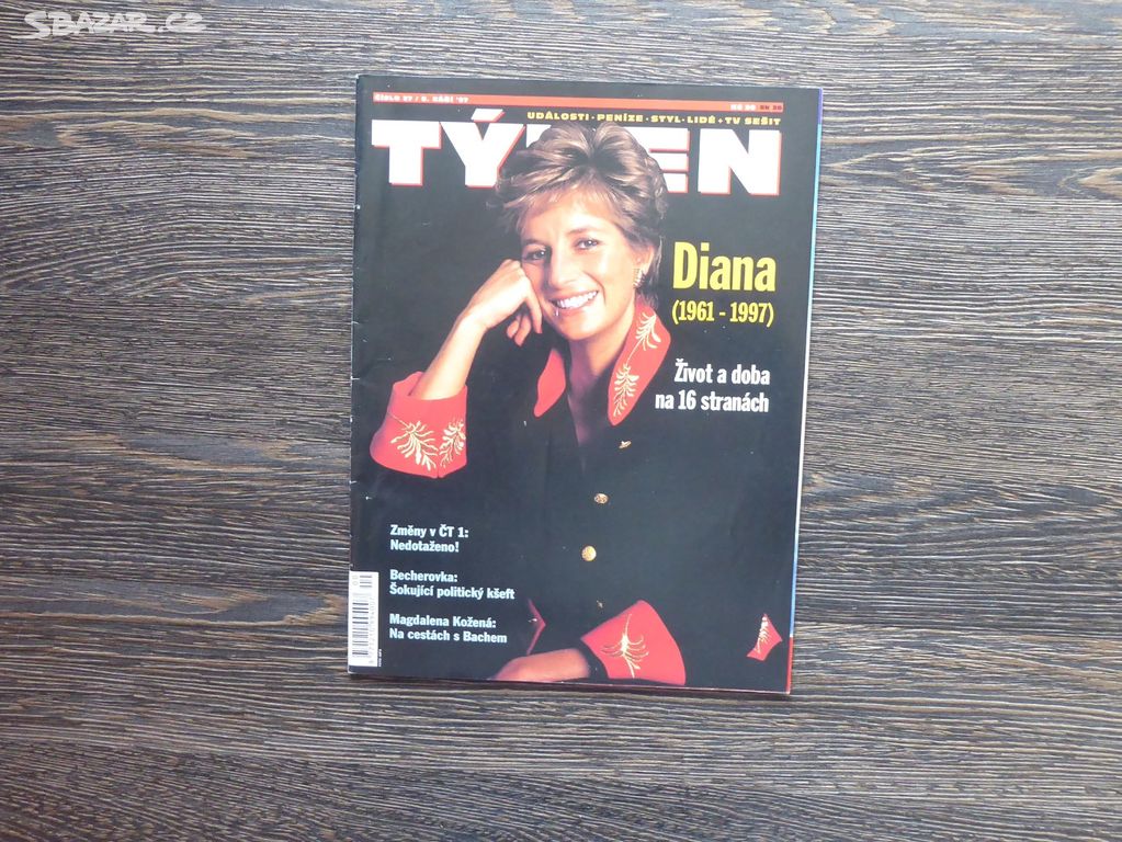 A977_ Časopis Týden, Diana život a doba, 9/1997