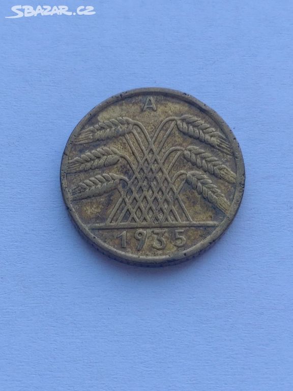 Mince 10 Reichspfennig 1935A Německo