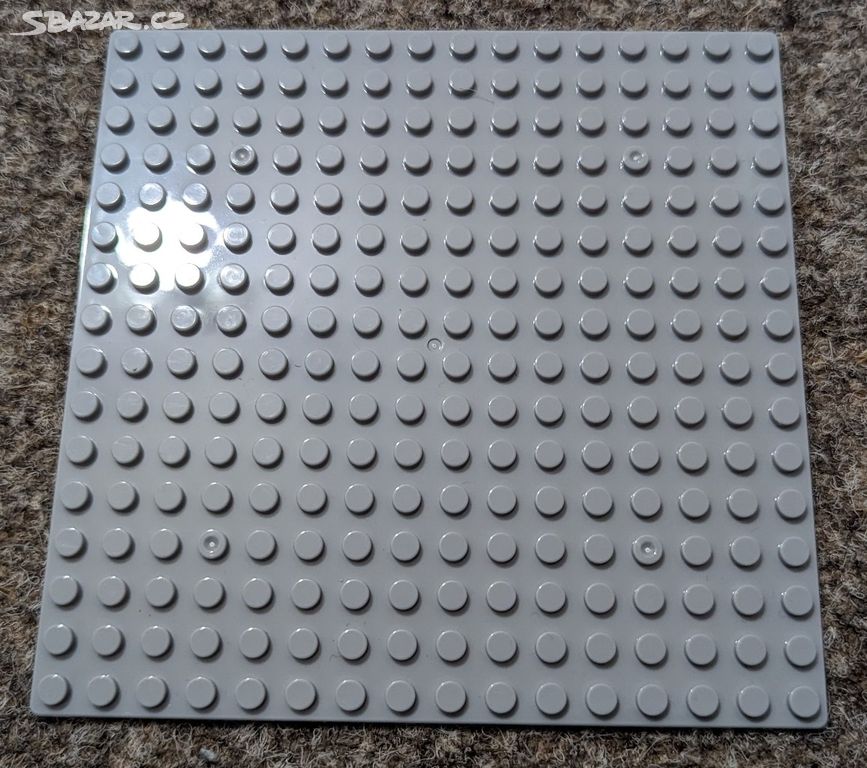 Deska 16x16 šedá s LEGO kompatibilní, podložka