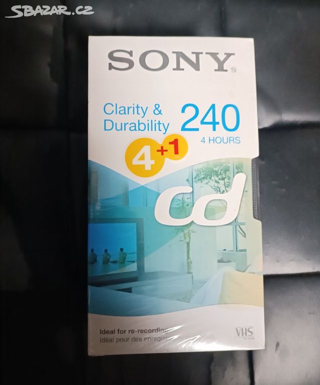 Videokazeta VHS Sony 240CDF nové zabaleno 5 ks