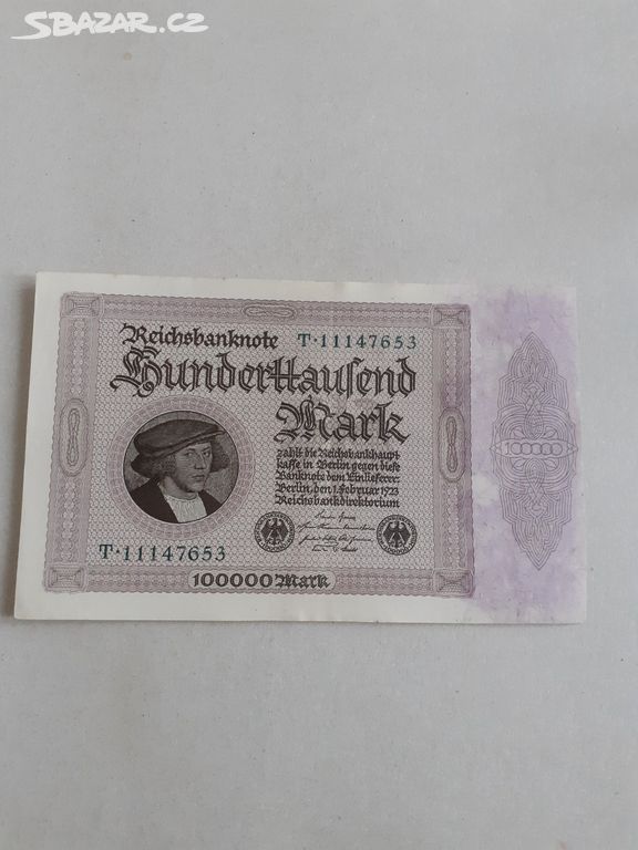 Německo 100000 Marek 1.2.1923