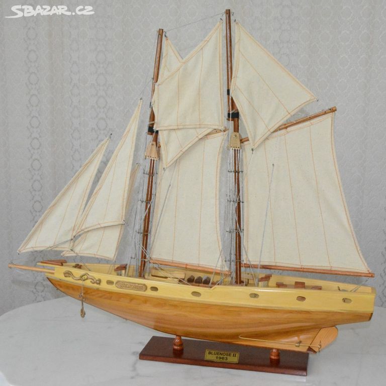 Dřevěný model lodi "Bluenose II. 1963"