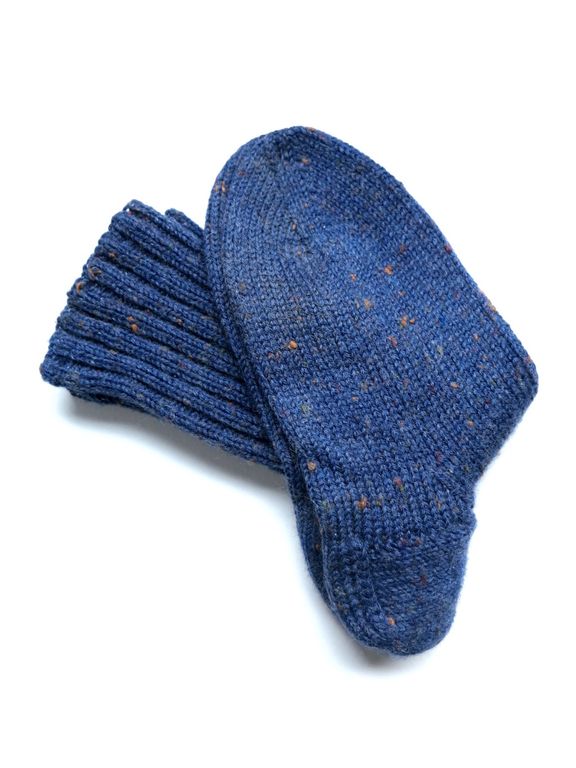 Dámské ručně pletené vlněné ponožky, v. 38-39