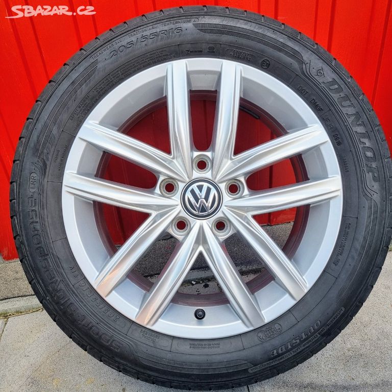 16"KRÁSNÁ OBUTÁ LETNÍ ALU KOLA 5x112 ORI GOLF-7 +8