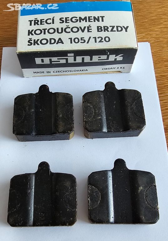 Brzdové destičky na Škoda 105 a 120