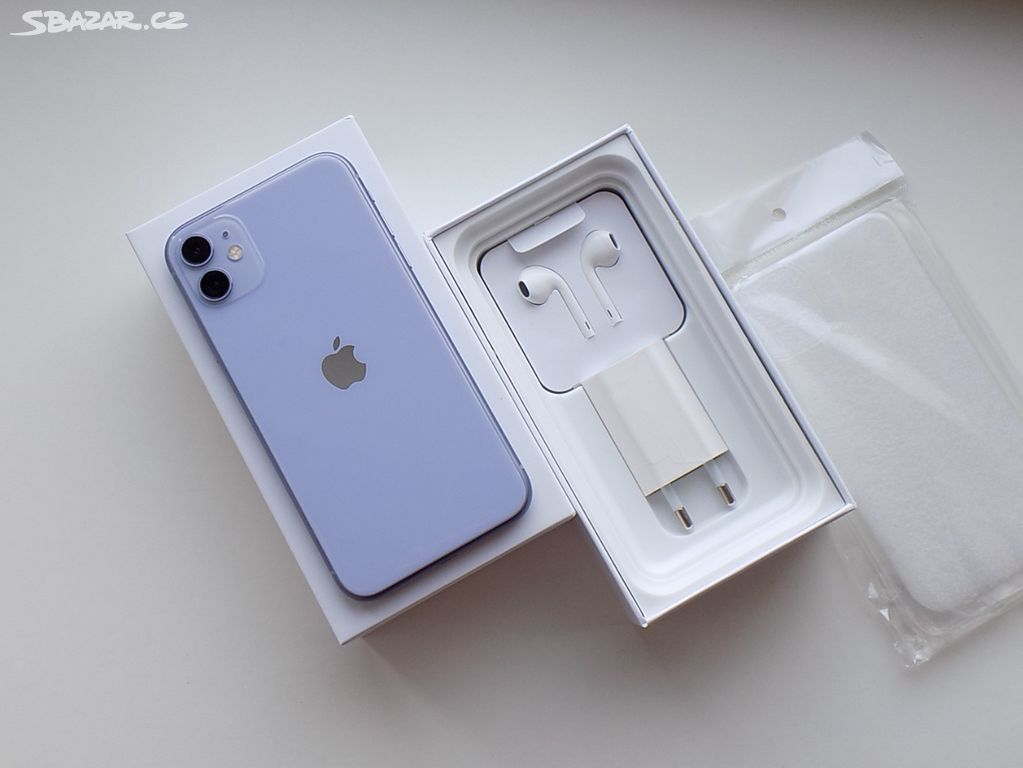 APPLE iPhone 11 128GB Purple - 100% BATERIE