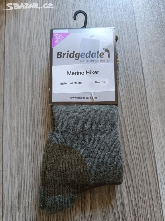 Bridgedale nové merino ponožky XL 47+