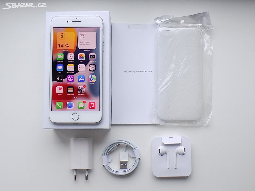 APPLE iPhone 8 Plus 64GB Silver - ZÁRUKA 12 MĚSÍCŮ