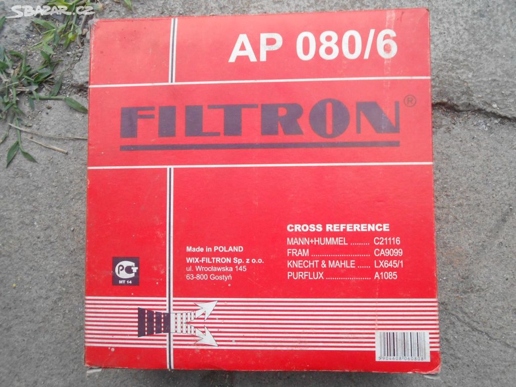 NOVÝ vzduchový filtr AP080/6 Peugeot Citroen