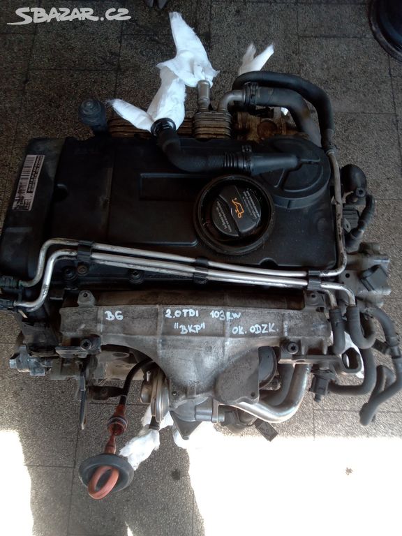 Motor VW PASSAT B6, ŠKODA 2.0TDi 103kW kód BKP