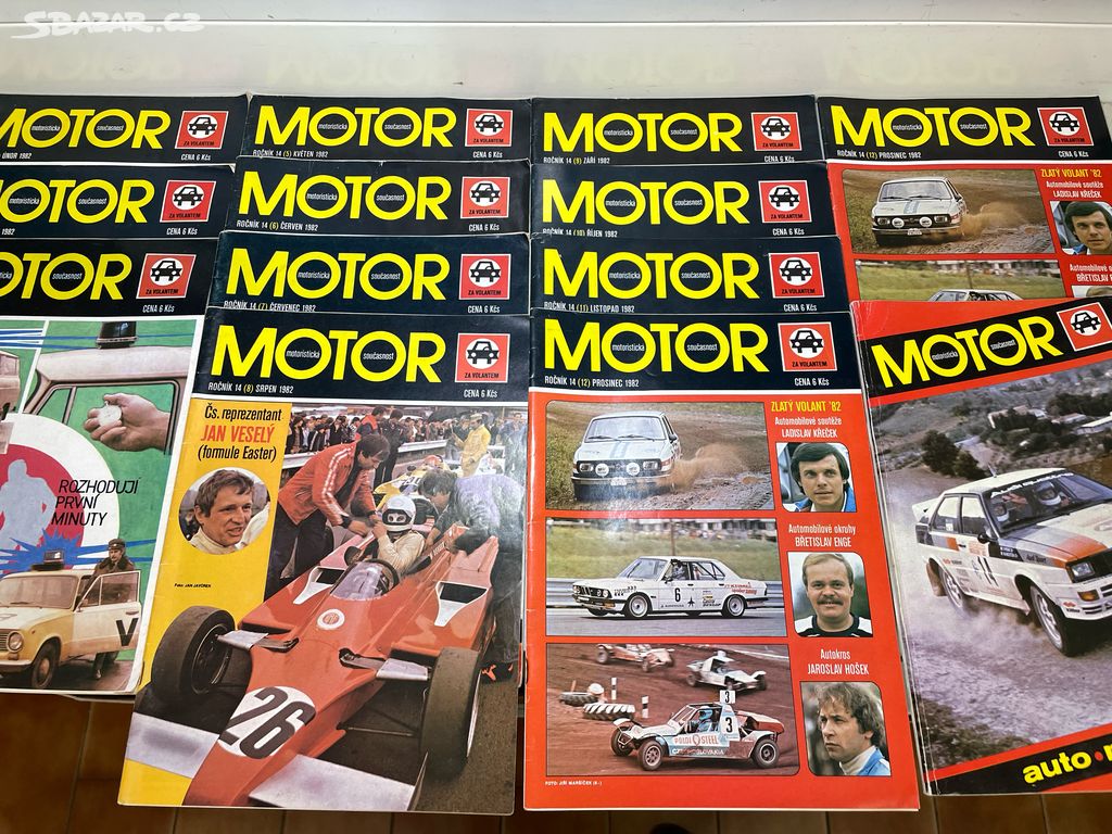 časopis Motor ročník 14 rok 1982 2-12 + příloha 2
