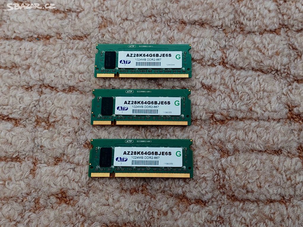Paměti do notebooku DDR2-667 1GB