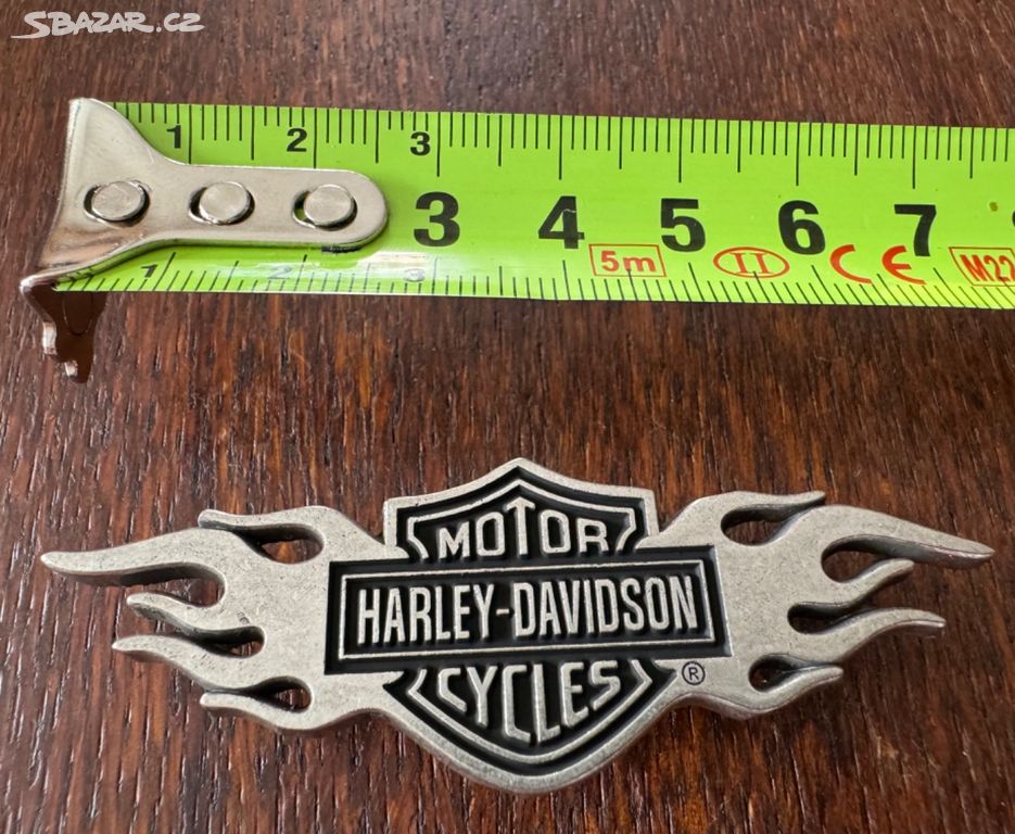 Odznak s plameny Harley Davidson