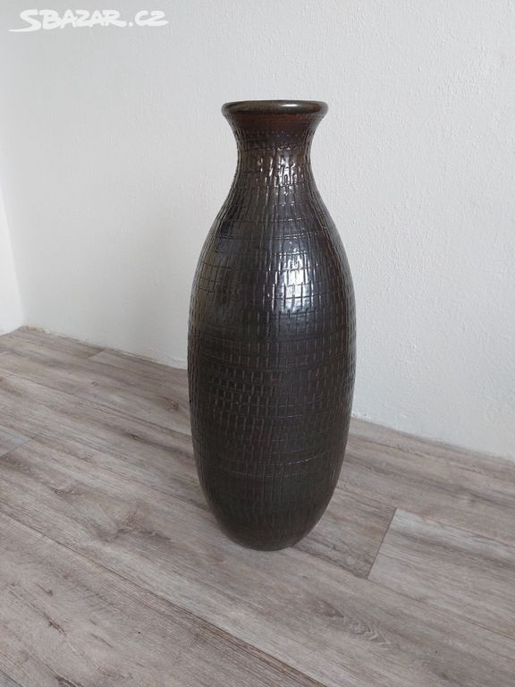 Keramická váza výška 60 cm retro