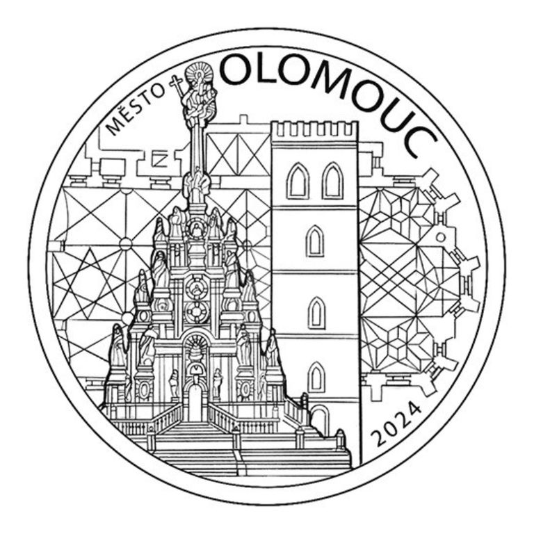 Zlatá mince ČNB Olomouc BK