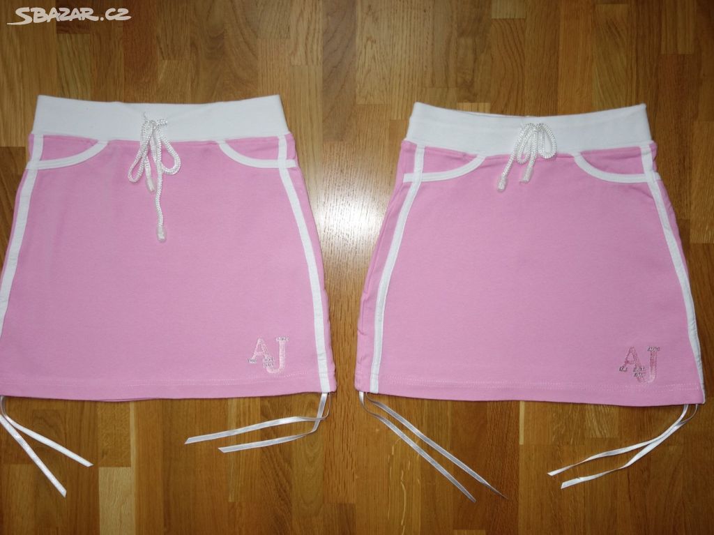 2x úpletová sukně pro dvojčata vel.128/134