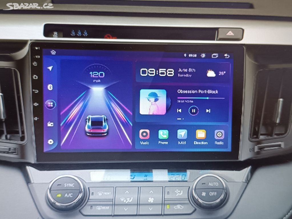 Android auto rádio Toyota RAV4 2013-2018