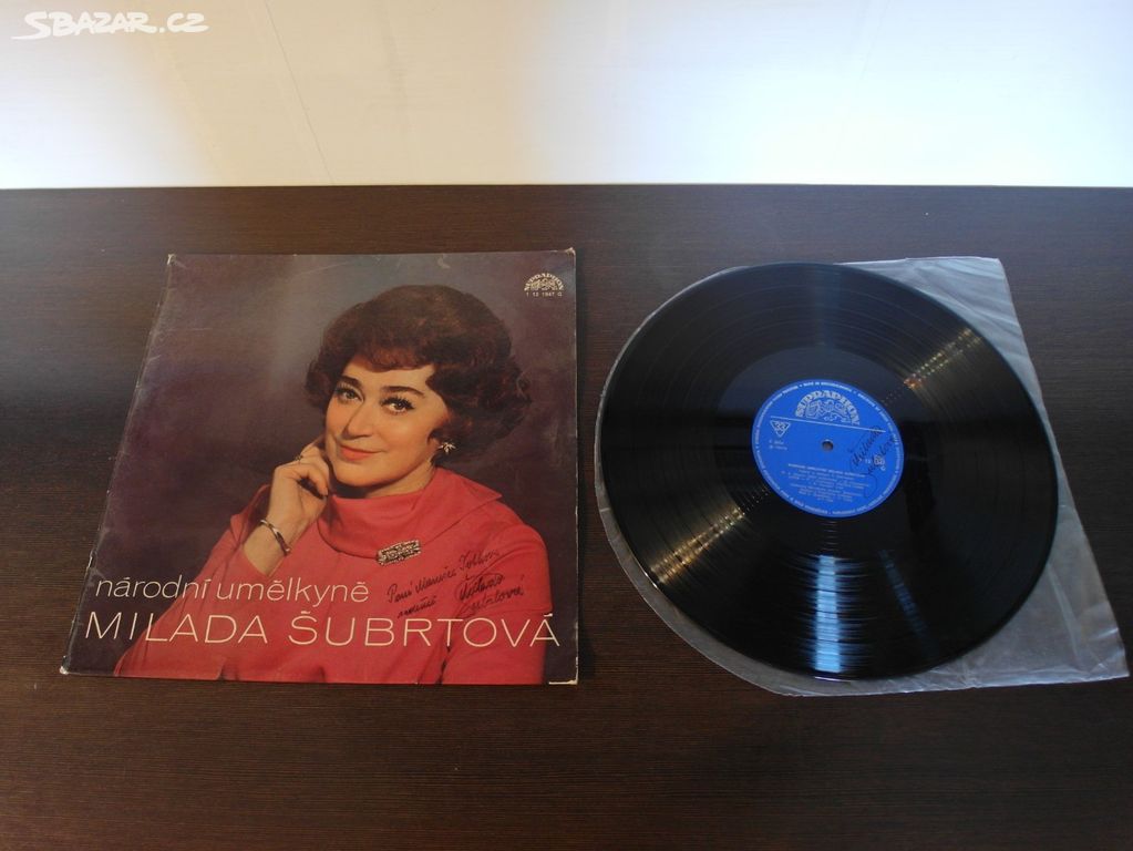 LP - Milada Šubrtová - 2x podpis -  1976 - Stav G-