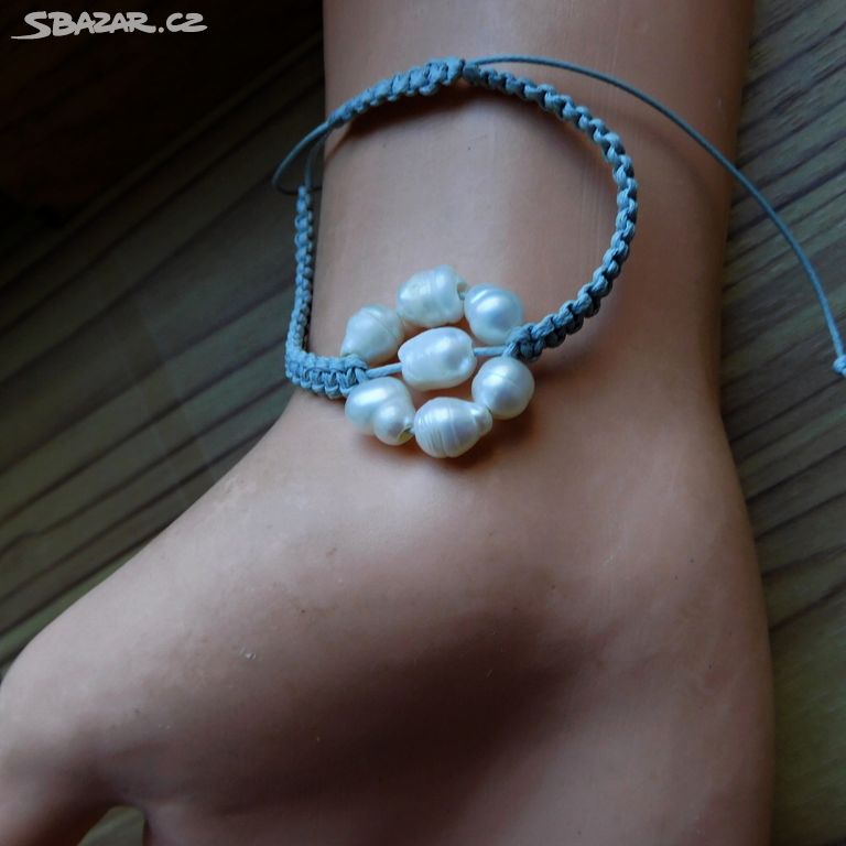 Náramek - říční perly na ruku
