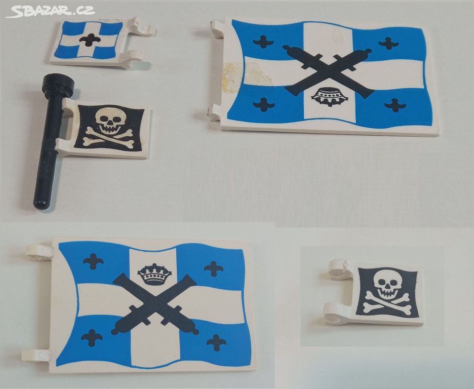 Lego piráti - Vlajky vojáků a pirátů