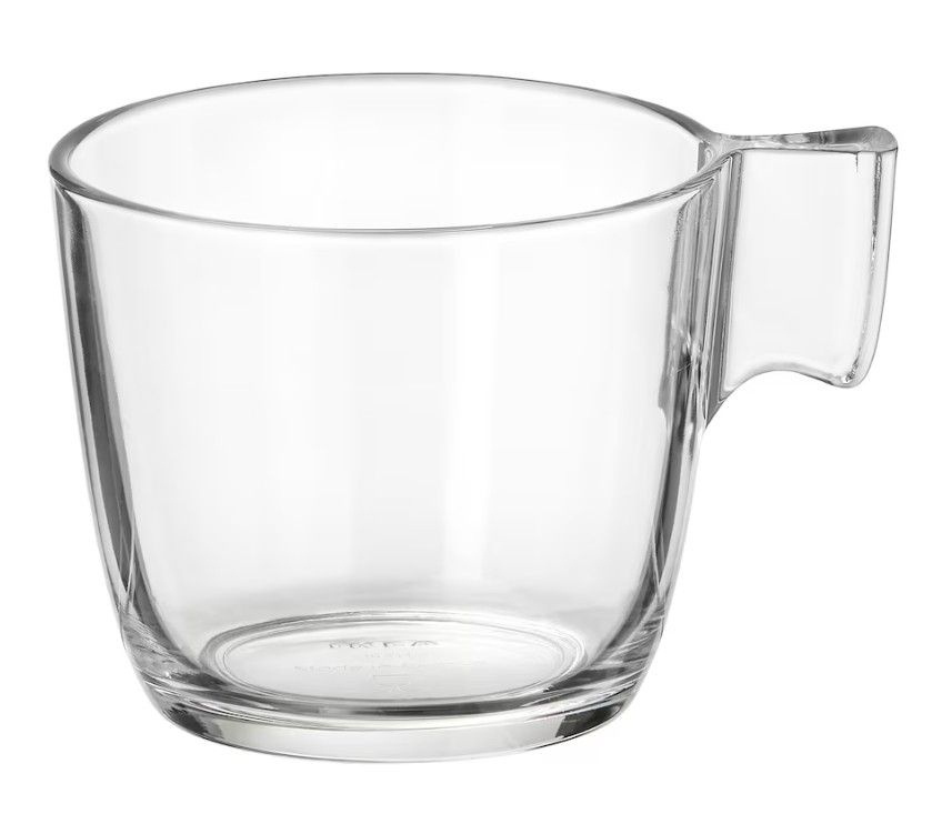 Ikea sklo šálky STELNA 23CL, vhodné na čaj/svařák