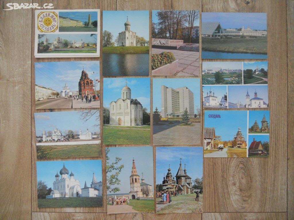 Pohlednice Rusko, sada 12ti pohlednic