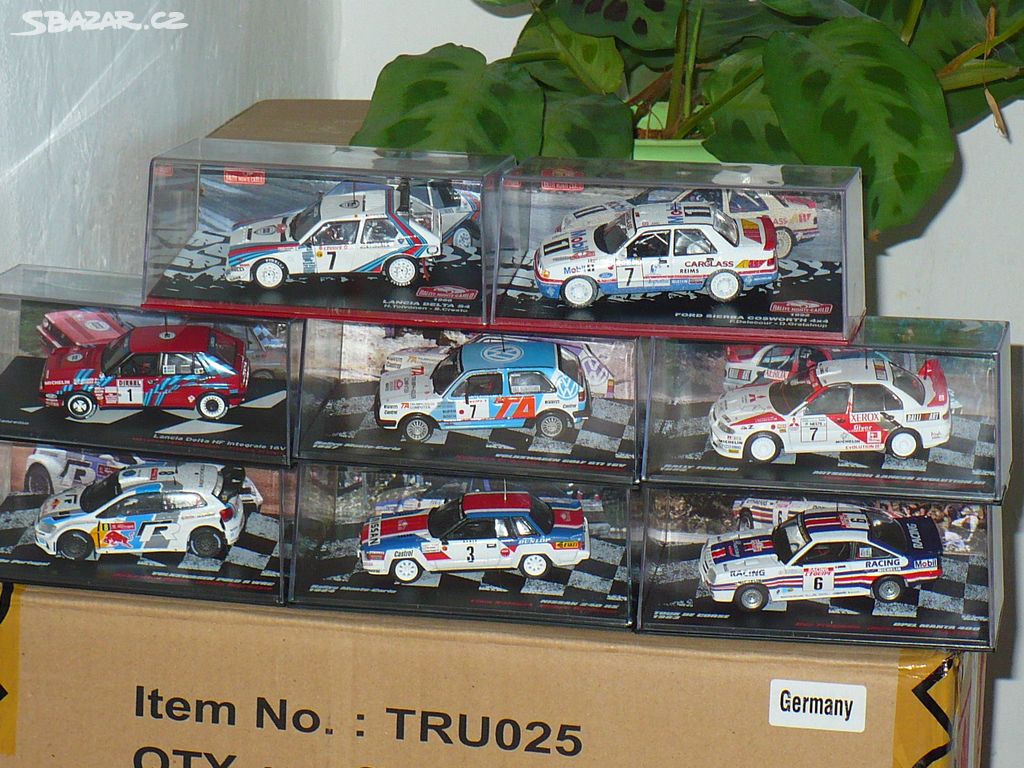 Modely rally VW, Opel, Lancia, Nissan, Ford .....