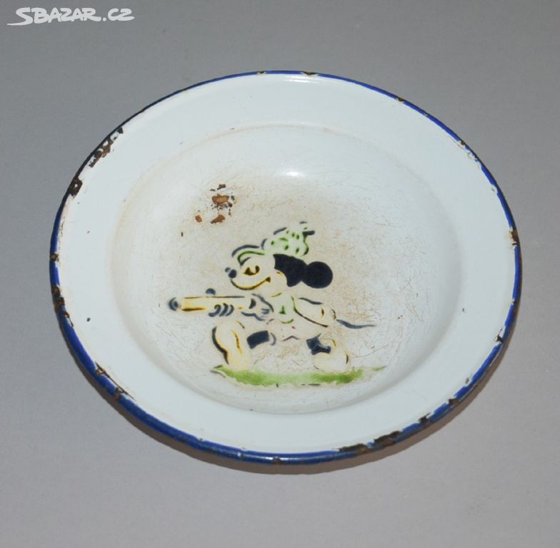Sfinx dětský smaltovaný talíř Mickey Mouse